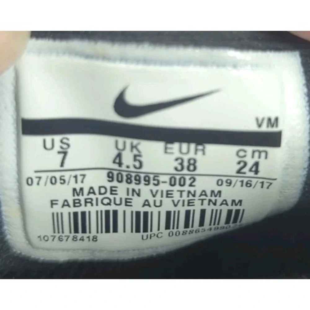 Nike Women's Size 7 Flex Contact Oreo 908995-002 Black Running Shoes Sneakers